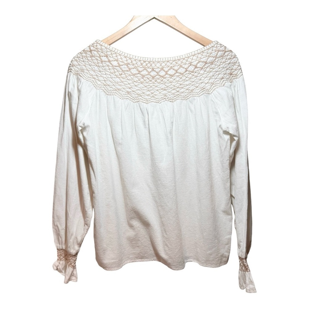 Faherty Laura Embroidered Top - Whisper White NWOT - Picture 6 of 7